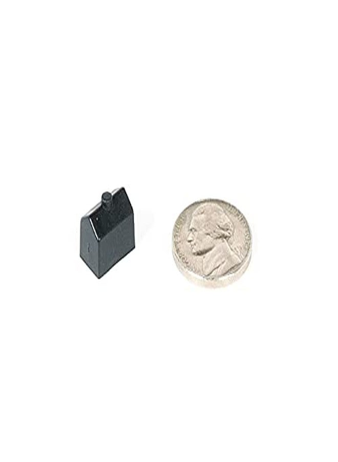 Morrison Games Plastic Houses: Black Color Board Game Replacement House (Colored Miniature Town & City Buildings, Board Game Playing Pieces) | 50 Pieces - Image 2